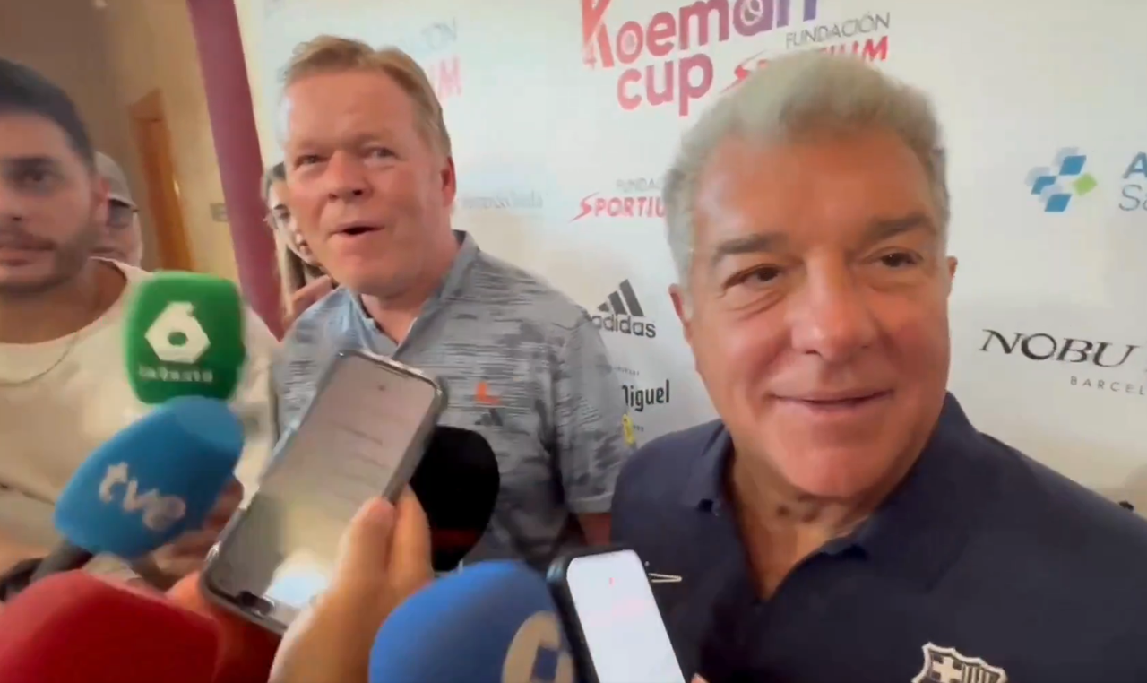 Koeman y Laporta hacen las paces con un carajillo: El Barça está por encima