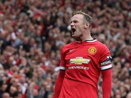 Rooney, celebrando un tanto con el United. ManUtd