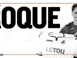 Roque Mesa is Swansea's third signing of the season. Twitter/Swansea City