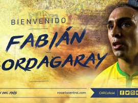 Rosario Central da la bienvenida a Fabián Bordagaray. RosarioCentral
