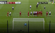 Trippier powered a brilliant free-kick past Fabri. Screenshot/NBC