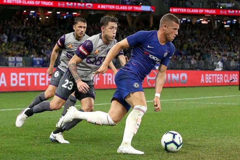 Barkley in action during pre-season. Twitter/ChelseaFC