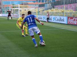 Un doblete de Menudo acercó la clasificación para el Melilla. Twitter/UDMelilla