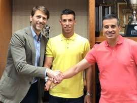 Rubén Alcaraz a signé à Valladolid. Twitter/realvalladolid