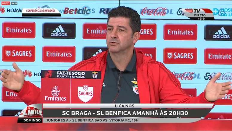 O técnico dos 'encarnados' prevê um complicado desafio na 'Cidade dos Arcebispos'. Twitter/SLBenfica