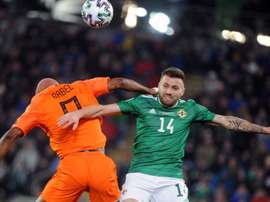Irlanda del Norte llegó a fallar un penalti en la primera mitad. EFE