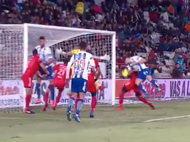 Sagal marcó el primer gol del partido. Captura/FoxSports