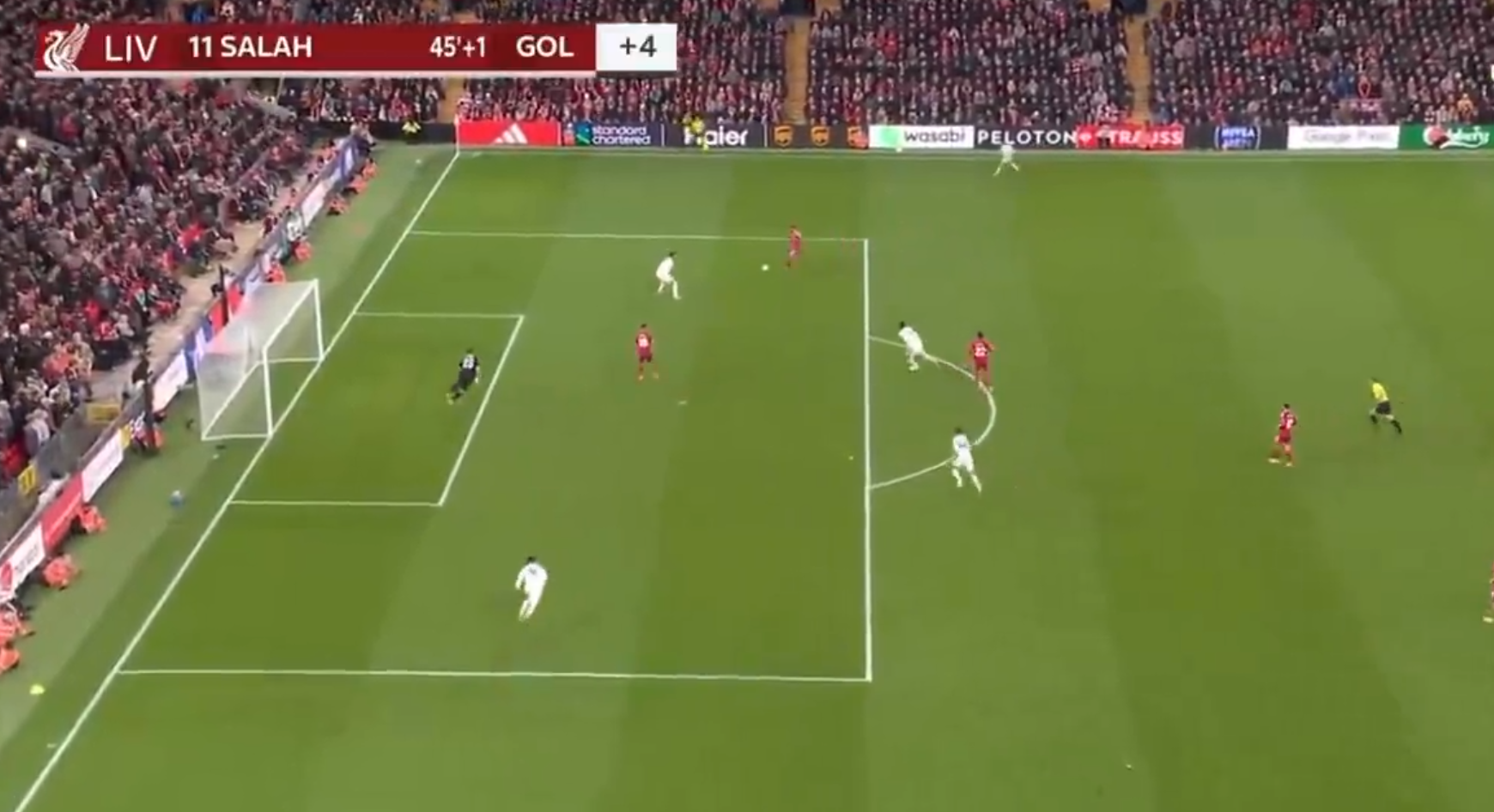Salah capitalises on Martinez's weak pass to score 250th Liverpool goal