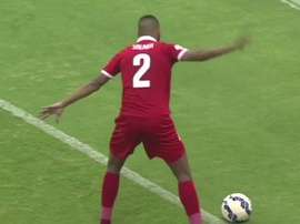 Salmeen Khamis was waiting for the ball to cross the line. Twitter