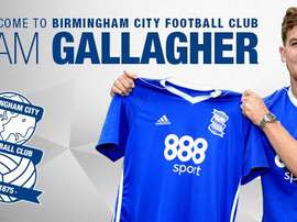 Birmingham City a signé l'attaquant de 21 ans Sam Gallagher. BCFC