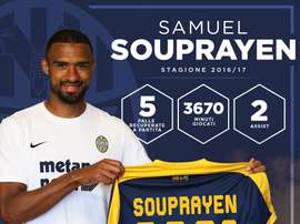 El Hellas Verona anunció la renovación de Samuel Souprayen. HellasVeronaFC