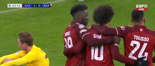 Sané firmó el 2-0 con un trallazo ante el que Ter Stegen pudo hacer más