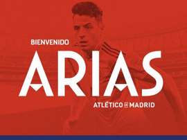 Arias is coming to Atleti. Twitter/Atletico