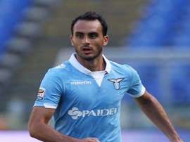 Santiago Gentiletti disputa un partido con la Lazio. Twitter