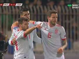Morata a ouvert et fait le break. Capture/DIRECTVSPORTS