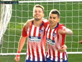 L'Atlético prend l'avantage avec un penalty. Capture/ESPN