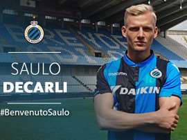 El suizo ya luce la elástica del conjunto belga. ClubBruggeKV