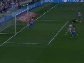 Savic evitou o gol de Ronaldo. BeinSport