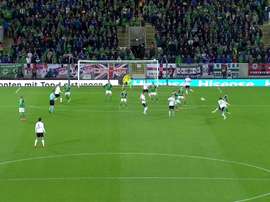 Sebastian Rudy gave German the lead against Northern Ireland with a stunner. Twitter/SkySportsStatto