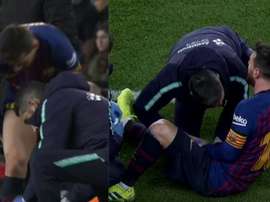 messi a dû être soigné. Capture/BeINSports