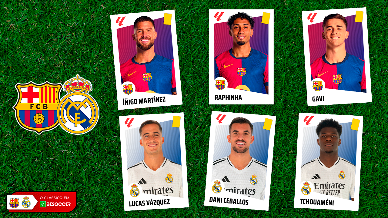 Dilema: Seis estrelas fora do 'El Clásico' se forem advertidas
