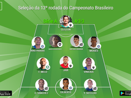 Seleção da 13º rodada do Brasileirão. BeSoccer