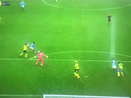 Agüero a ouvert le score. AFP