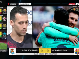 Sergio Busquets a été très critique envers l'arbitrage. Captura/GOL