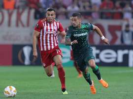 El Betis adoleció de puntería en Atenas. Twitter/RealBetisBalompie