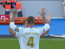 La belle action collective du Real pour le deuxième but. Capture/Movistar+