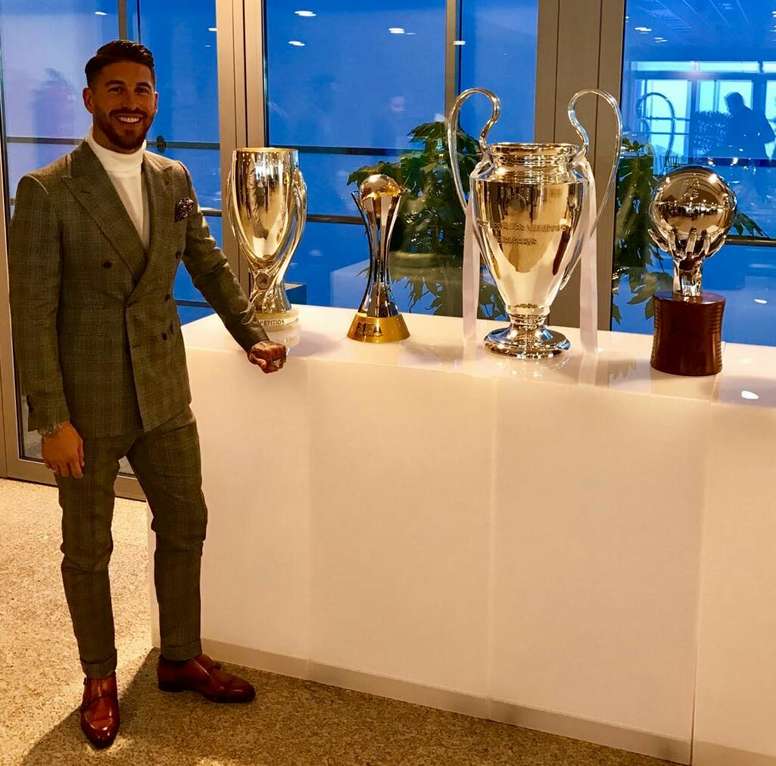 Sergio Ramos presume de los títulos logrados por el Madrid este año - BeSoccer