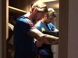 O dia tão especial de Ramos ficou imortalizado. RFEF