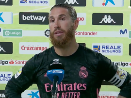 Sergio Ramos falou após o fim do jogo. Captura/MovistarLaLiga