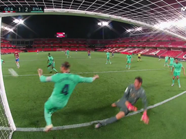 O milagre de Sergio Ramos que pode valer uma Liga. Captura/Movistar