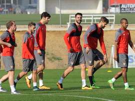 Sesión de entrenamiento del Sevilla. SevillaFC