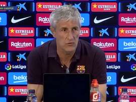 Setién está satisfeito pela vitória contra o Athletic Bilbao. Captura/FCBarcelona