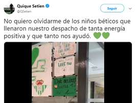 Les adieux de Setién. Capture/QSetién