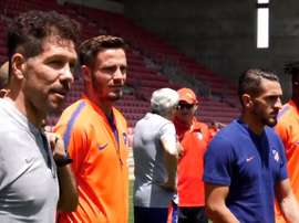 L'Atlético a rendu visite à son 'centre de formation' en Israël. Capture/Atleti