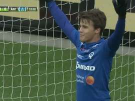 Simon Skrabb, 20, who plays in the Swedish league for Atvidabergs. Twitter