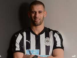 Slimani signed in January. Newcastle