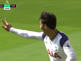 Son y Kane sentenciaron al Southampton. Captura/DAZN