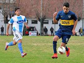Soñora, durante un partido con Boca Juniors. Twitter
