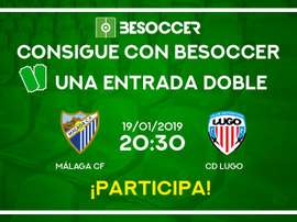 Sorteo de una entrada doble para el Málaga-Lugo.BeSoccer