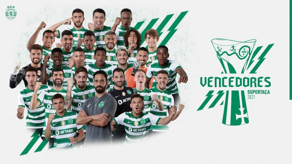 Sporting vence a Supertaça.Twitter/Sporting_CP