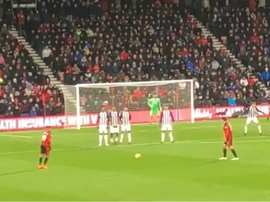 Stanislas scored a free-kick with one minute left on the clock. Twitter/samdavisuk