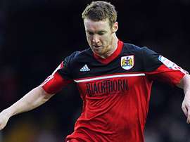 Stephen Pearson helps to raise money for charity in May. MotherwellFC