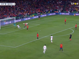 Sterling nets England's third. Captura/SportTV