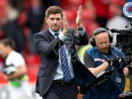 Gerrard is taking it slow. Twitter/Rangers