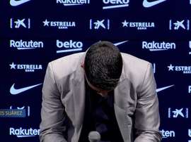 Les émouvants adieux de Suarez. Capture/BarçaTV
