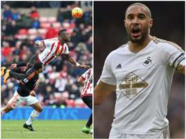 Lamine Koné (Sunderland) et Ashley Williams (Swansea). BeSoccer